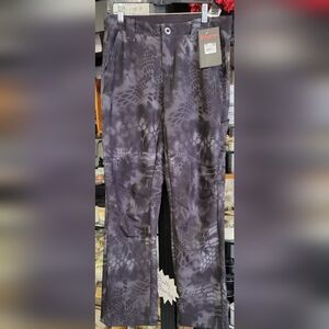 Gray Patterned Women's Pants